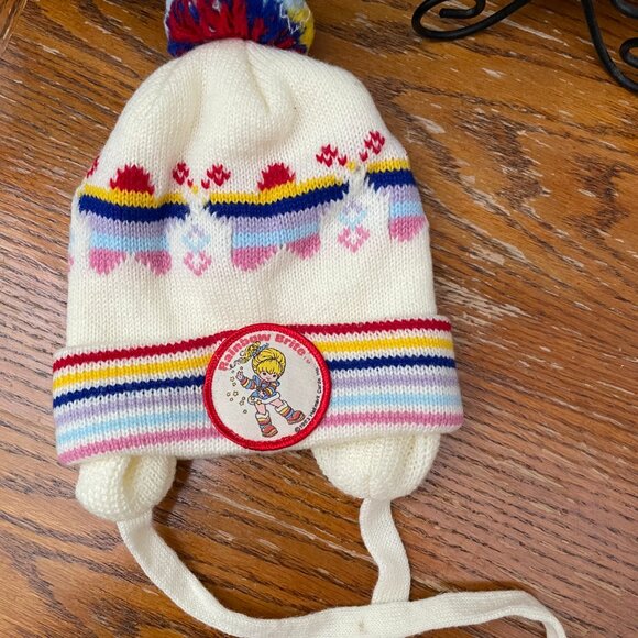Rainbow Brite Pom Pom Beanie 1983 Vintage- Toddler Size - Picture 2 of 6